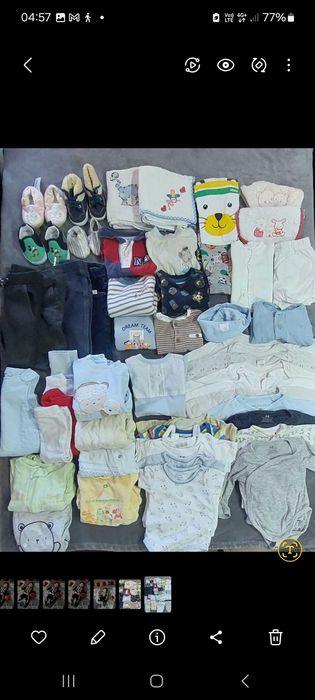 Lote 50 peças roupa bebe menino 0-3 meses