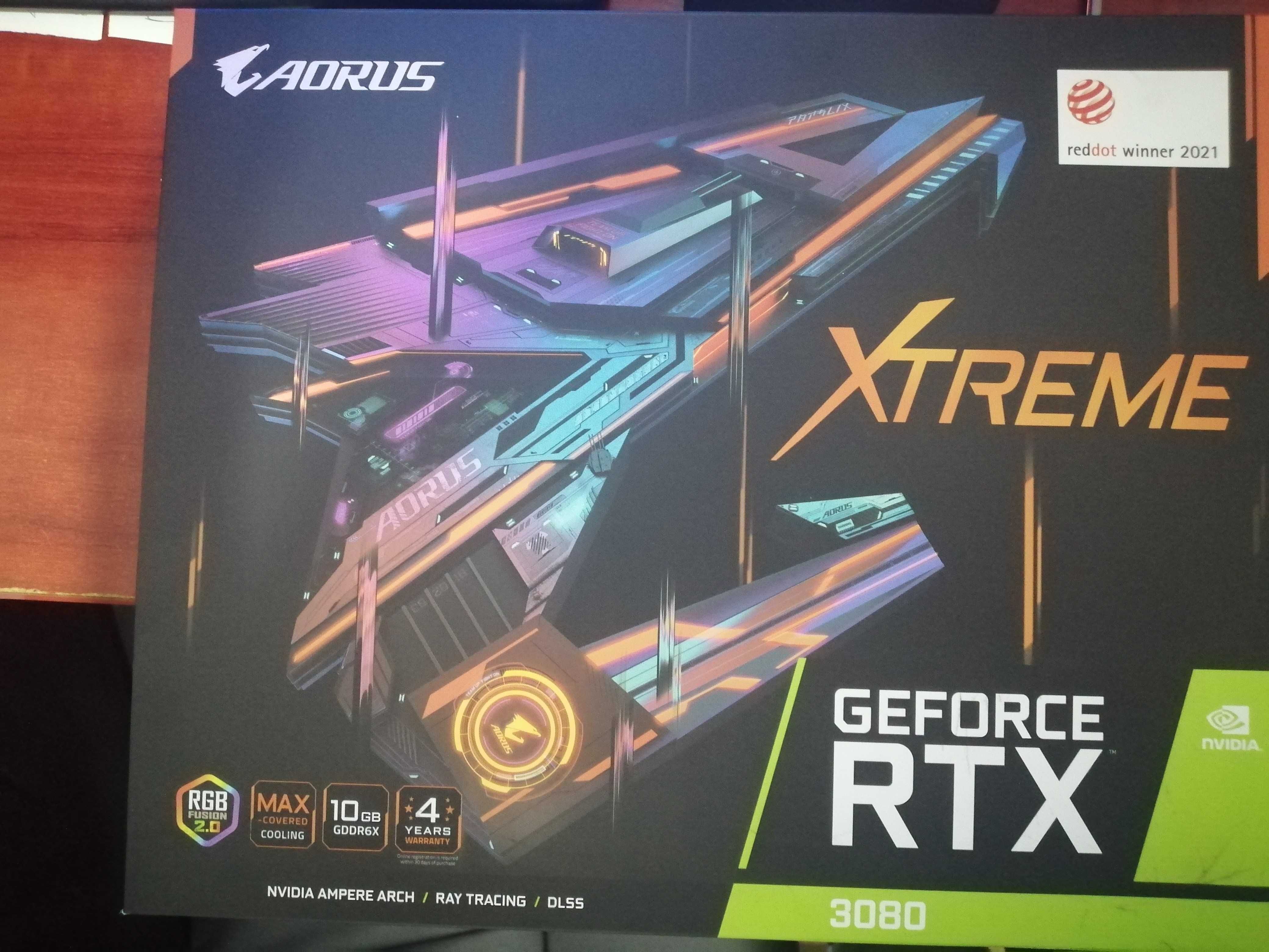 Placa Gráfica Nova na Caixa Gigabyte Aorus xtreme 10GB GDDR6
