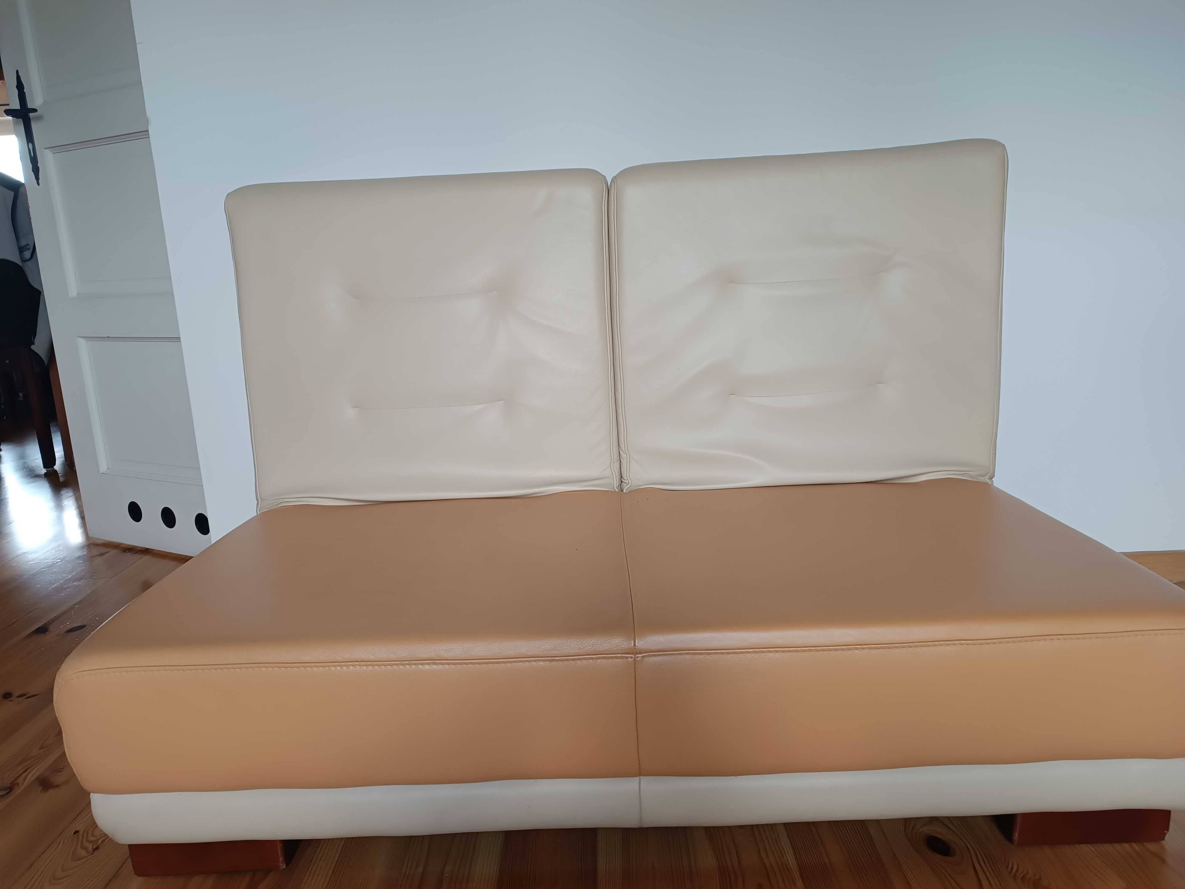 sofa dwuosobowa skórzana