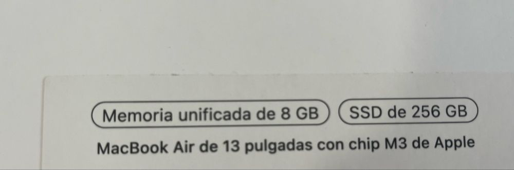 Macbook air 13’ m3