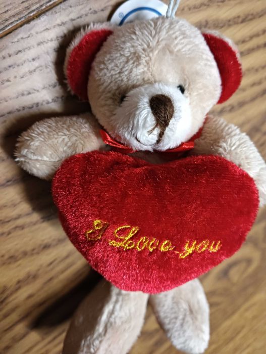 Ursinho novo peluche São Valentim tamanho 18cm