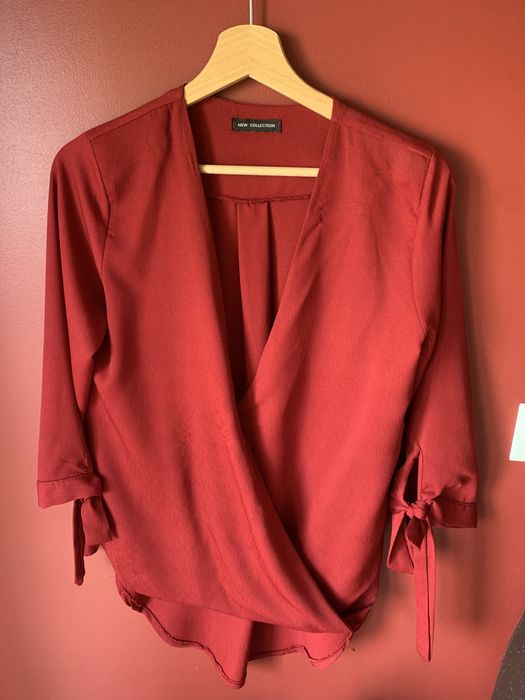 Blusa Oversize- Bordeux