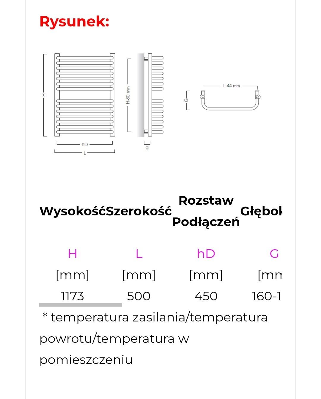 Grzejnik łazienkowy - AHA Light