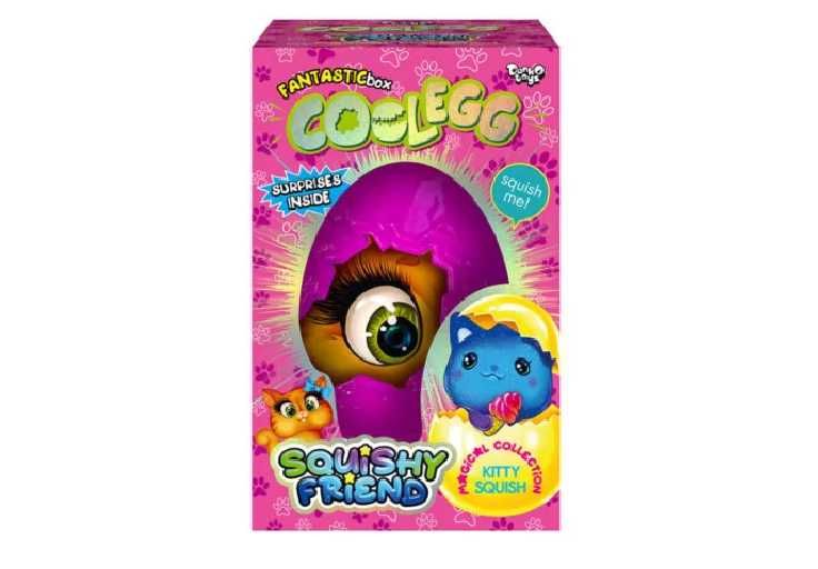 Яйцо пони, дино, котик, мороженное Danko Toys сюрприз СКВИШ cool egg