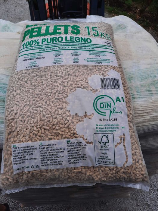 pellet drzewny Gold Błaszki kl A1 din plus  , drewno kominkowe