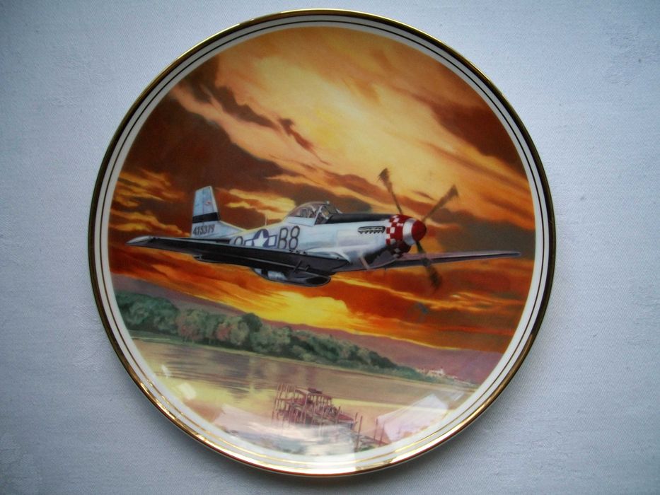 новая коллекционная декоративная тарелка P-51  Mustang