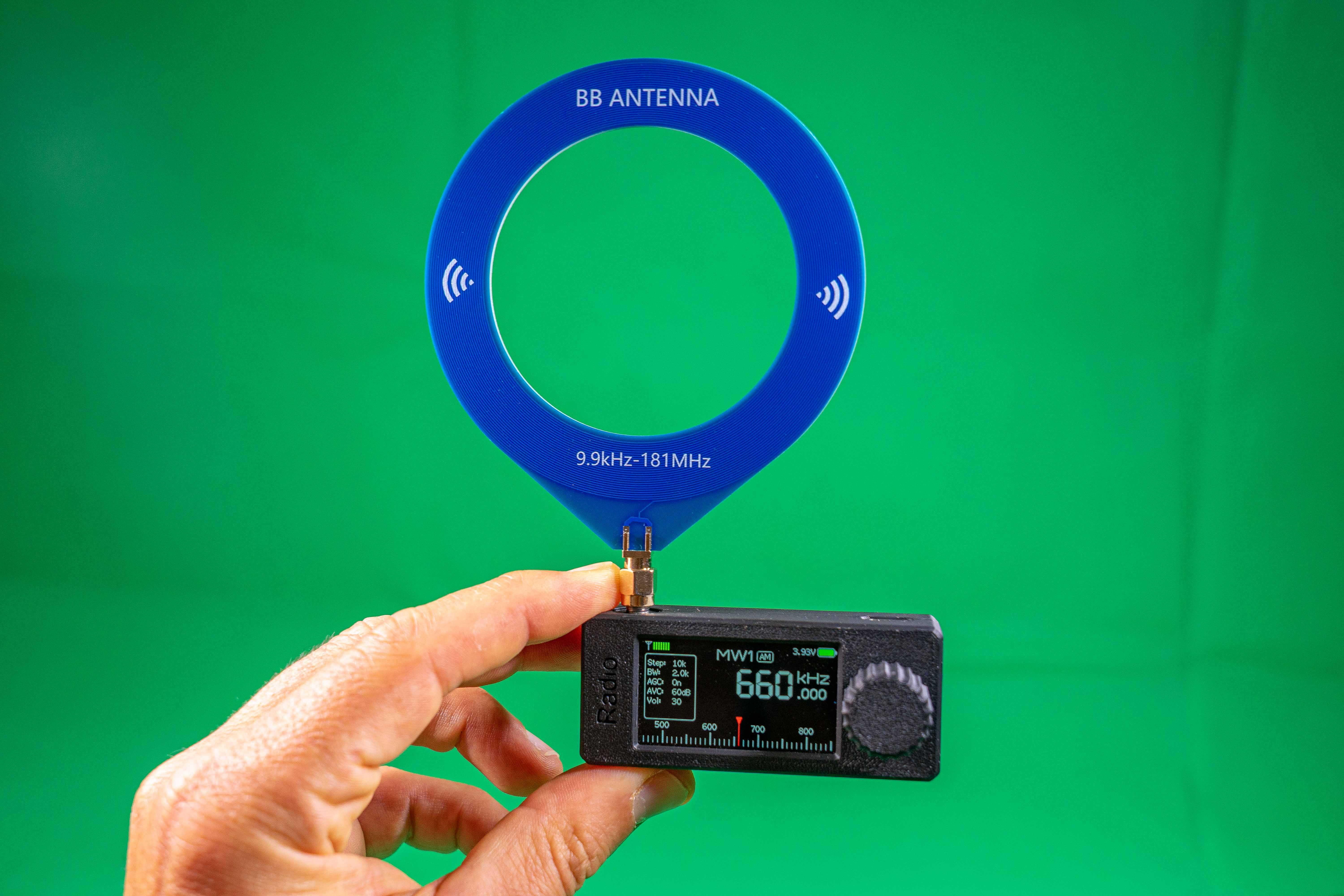 Recetor de radio multifrequencias novo na caixa.