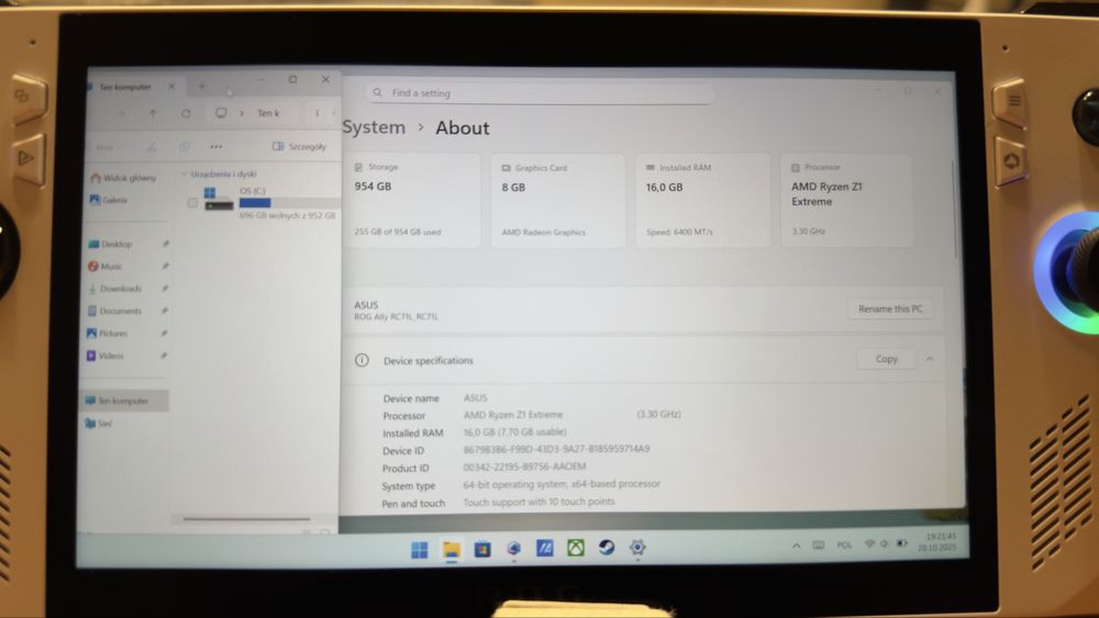 ASUS ROG Ally Z1 Extreme – 1TB SSD