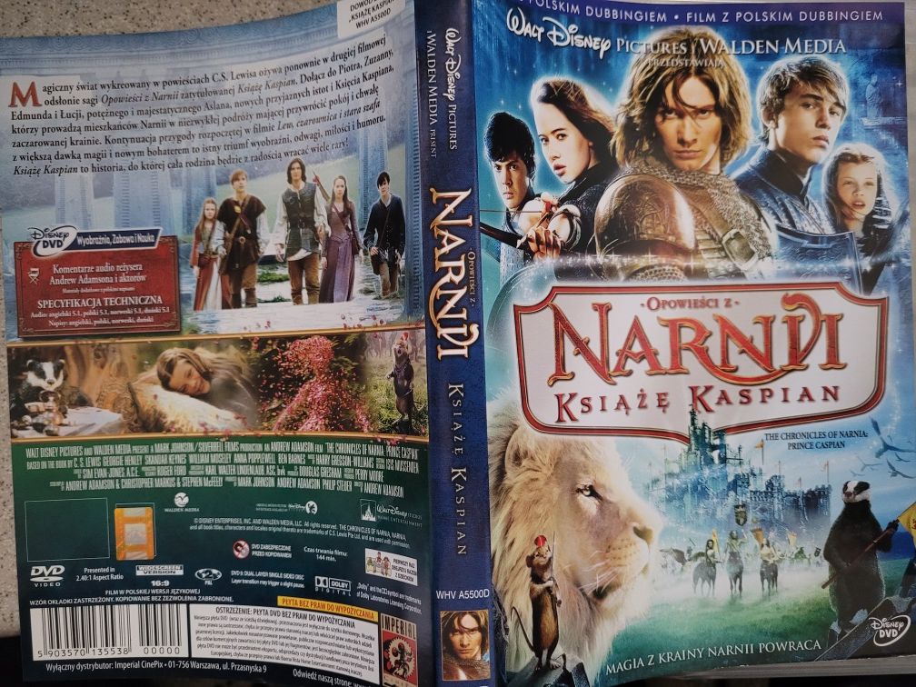 DVD Opowieści z Narnii Książe Kaspian Disney/Walden