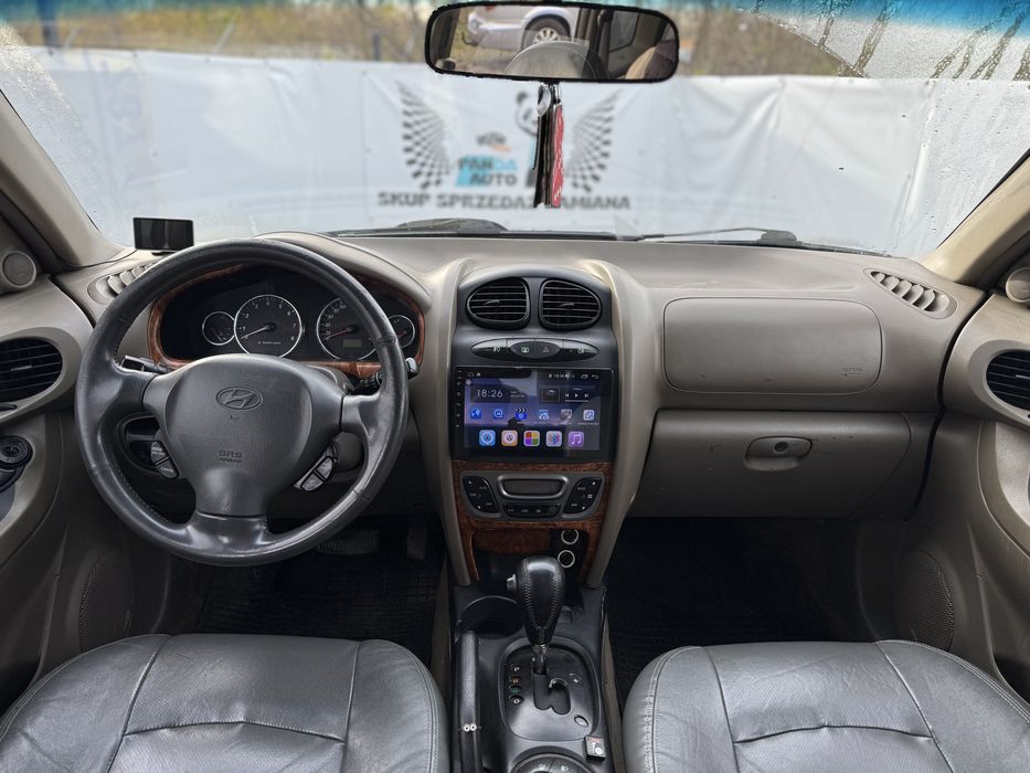 Hyundai Santa Fe 2.7 V6 ~ Automat ~ LPG ~ Skóry ~ Android ~ Hak ~ 2004
