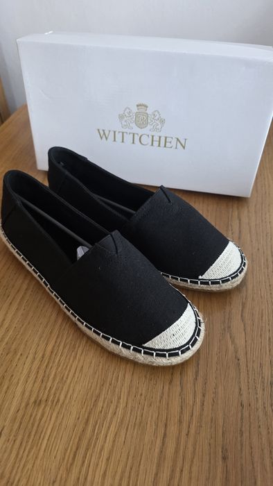 Espadryle męskie czarne -  Wittchen - nowe
