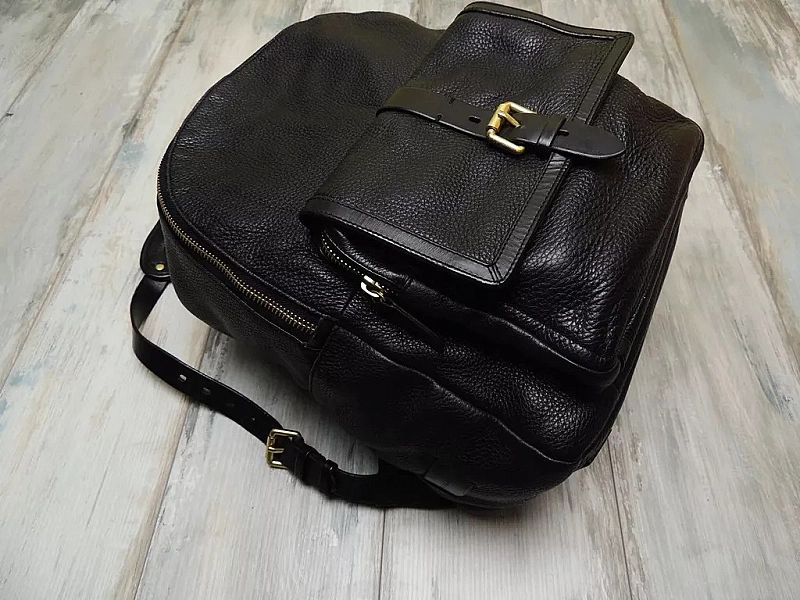 Cole Haan Brayton Skorzany Plecak Premium Backpack Modny Piękny