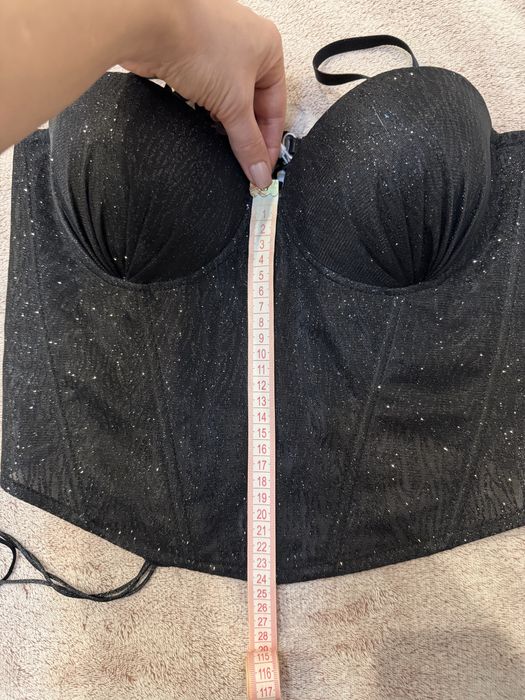 Вечірній блискучий корсет