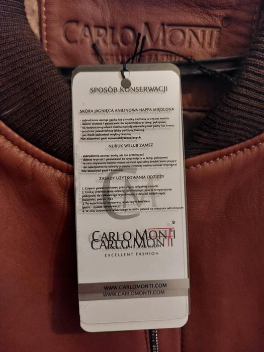 Okazja! Nowa skórzana kurtka męska