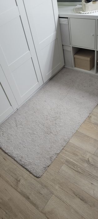 Dywan kremowy beżowy krótkie włosie 150 80 cm