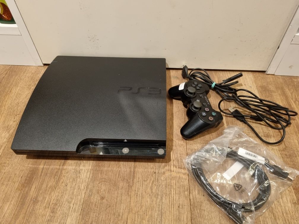 PS3 Slim 320 GB Playstation 3 Slim + pad używana gwarancja Kraków