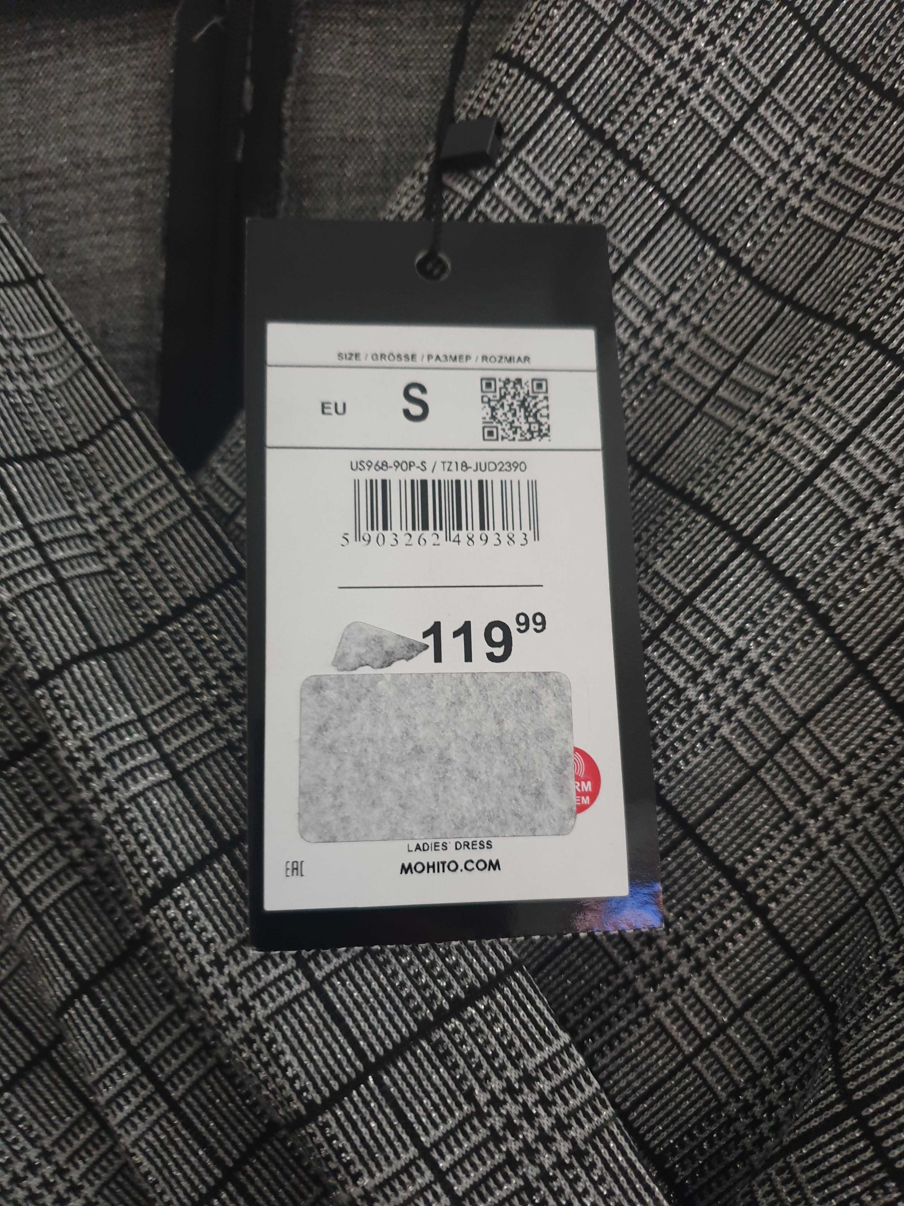 Nowa sukienka w kratkę Mohito r. S