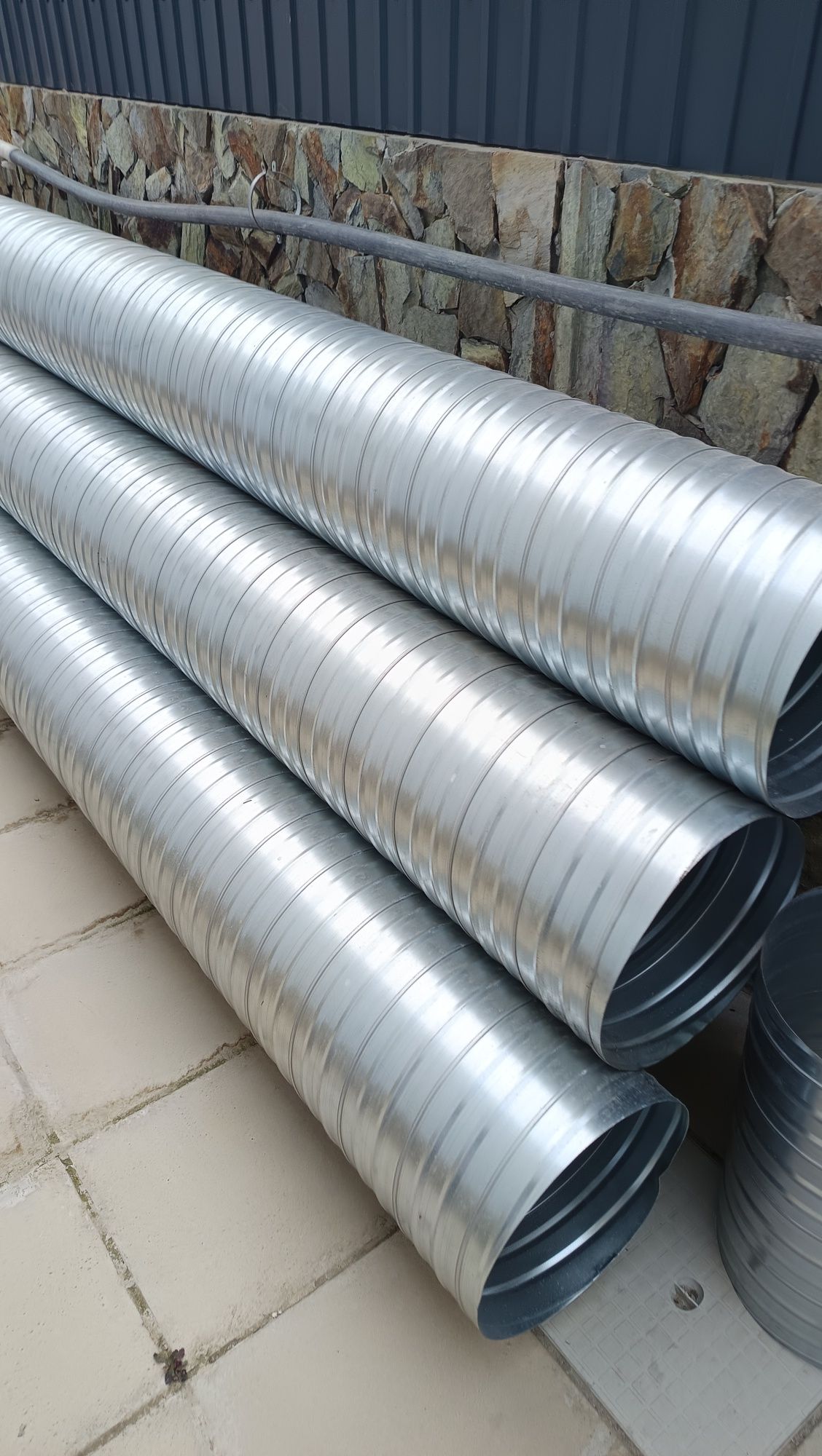 3 Tubos galvanizado 360 mm X3metros