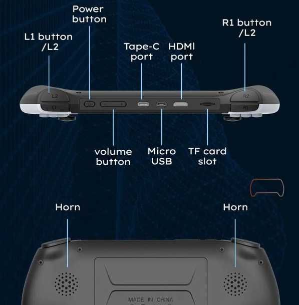 Портативная игровая консоль PROJECT-X, 4,3-дюймовый IPS-экран, игры