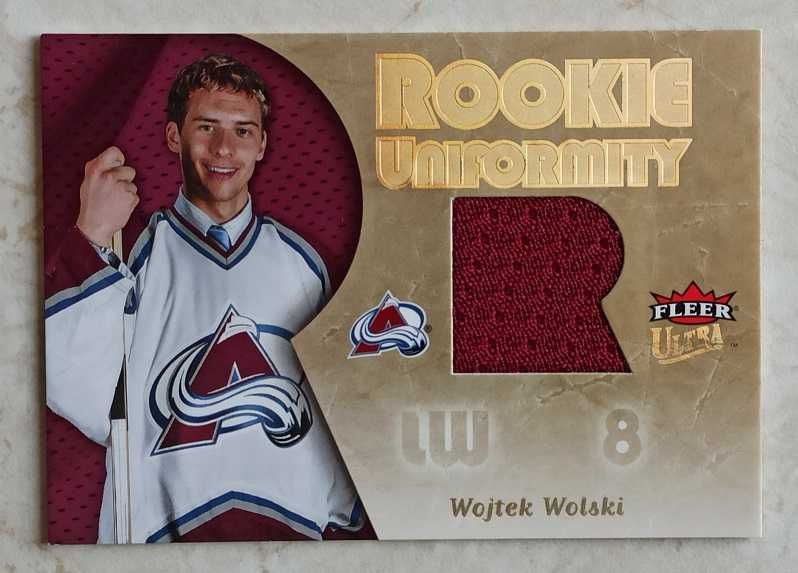 Fleer Ultra 2005-06 Rookie Uniformity Wojtek Wolski RC Jersey