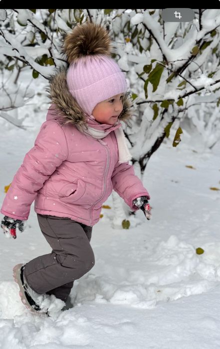 Зимова шапка для дівчинки 48-50 см Elf-kids