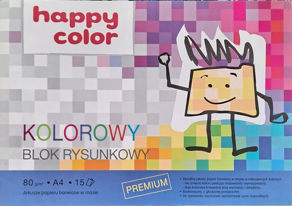 Blok rysunkowy kolorowy kpl