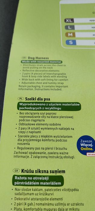 Szelki dla psa rozmiar L nowe bardzo mocne!