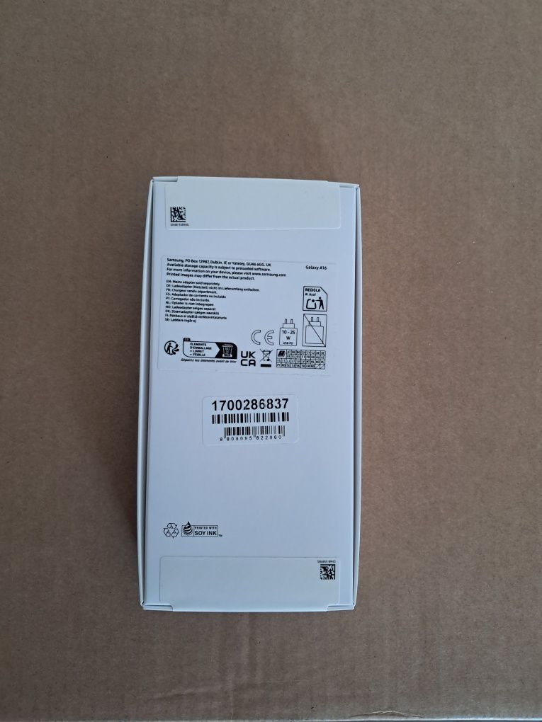 Samsung A16 128GB Gray Livre - novo e selado