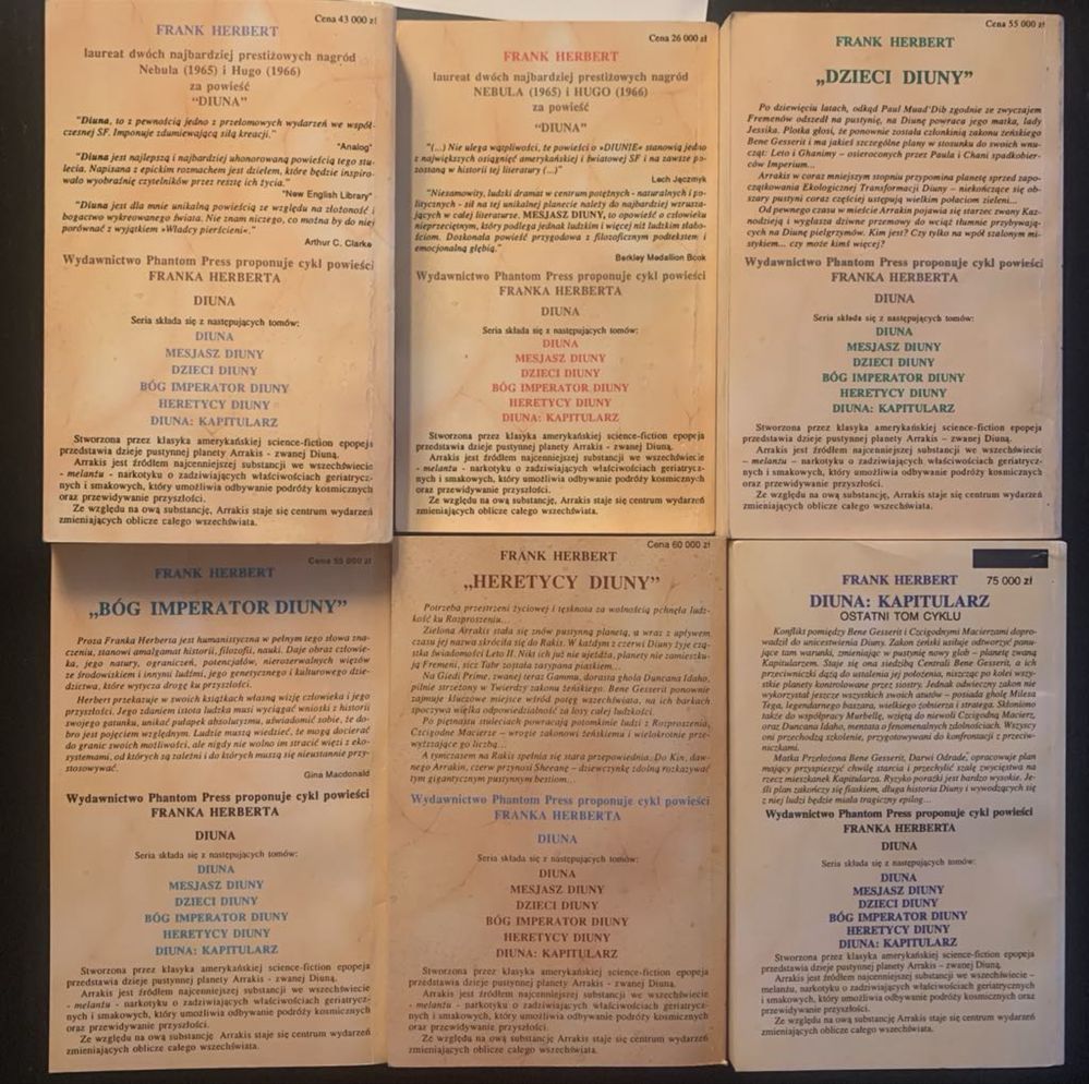 Diuna Frank Herbert komplet - wydanie 1992