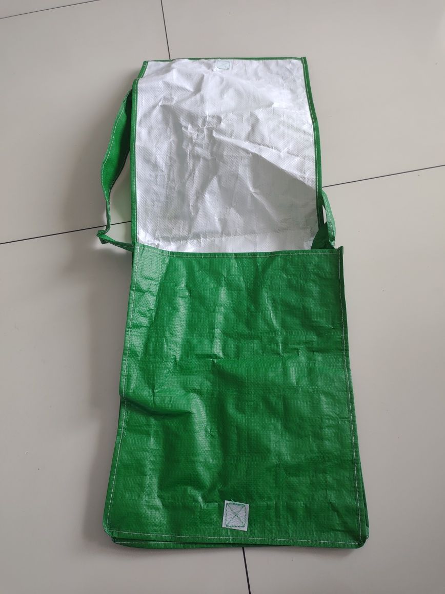 Zielona ekologiczna torba wielorazowa na ramię