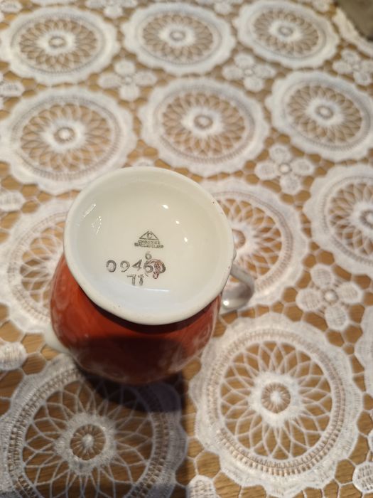 Mlecznik pomarańczowy, porcelanowy Wałbrzych