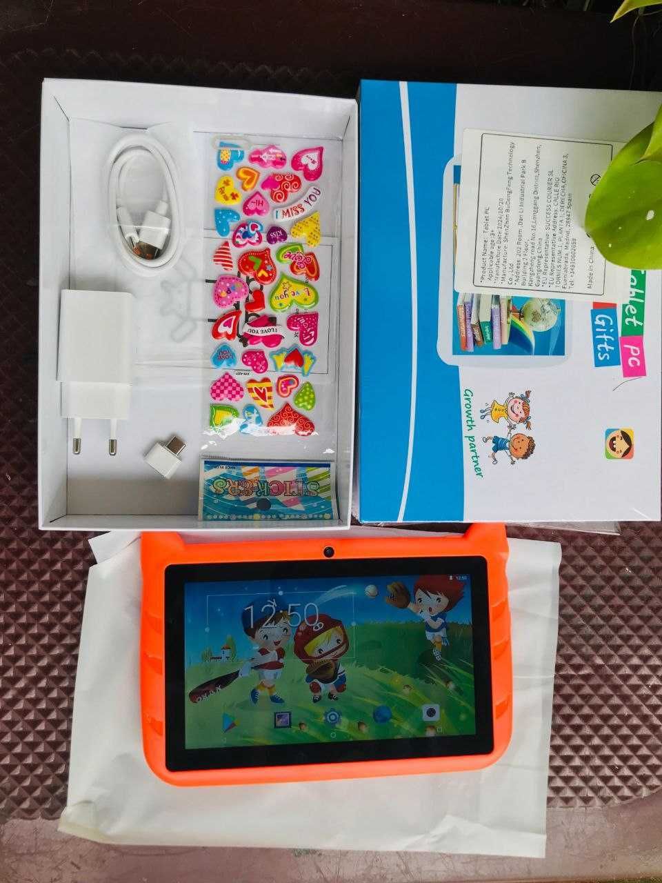 Планшет Детский Kids Tablets 4/64Гб 4000 мАч с защитным чехлом Android