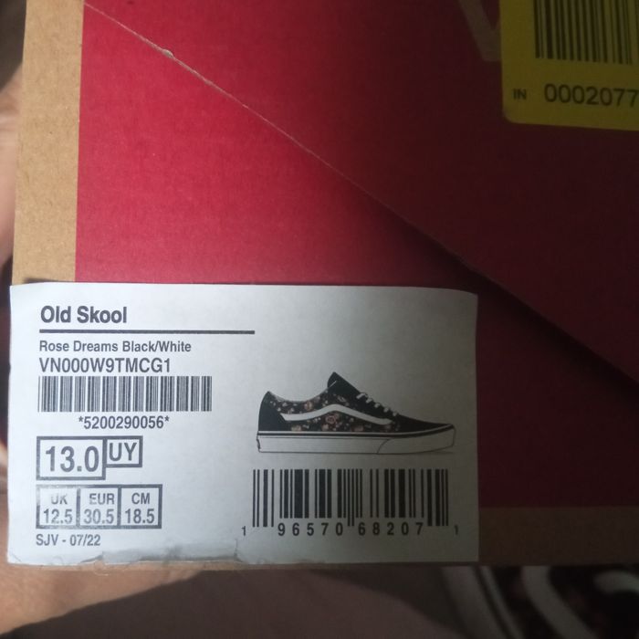 Trampki Vans, rozmiar 30.5