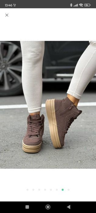 Зимові черевики кросівки хайтопи