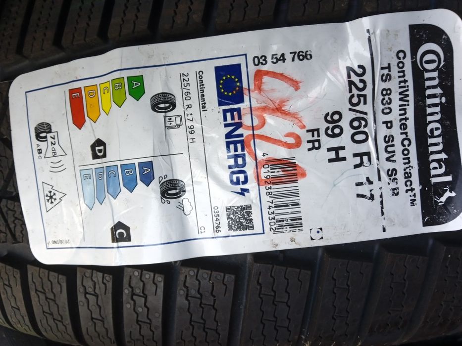 225/60 R17 Continental 3 szt zima