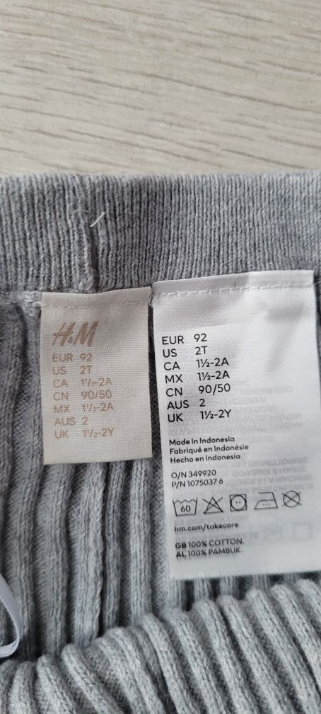 Komplet dzianinowy H&M roz. 92