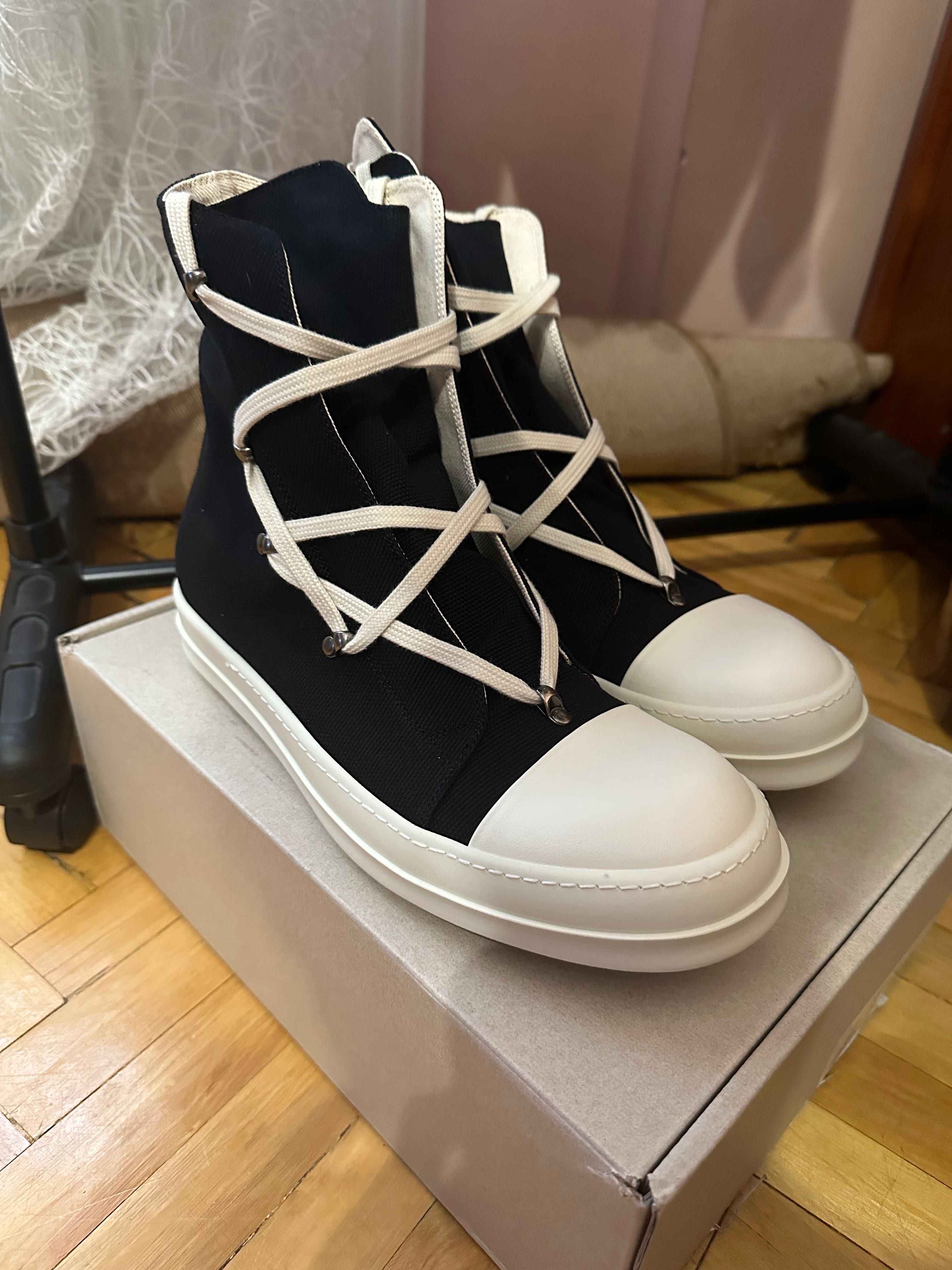 Оригинальные кеды Rick Owens Ramones Hexagram Pentagram 44 45