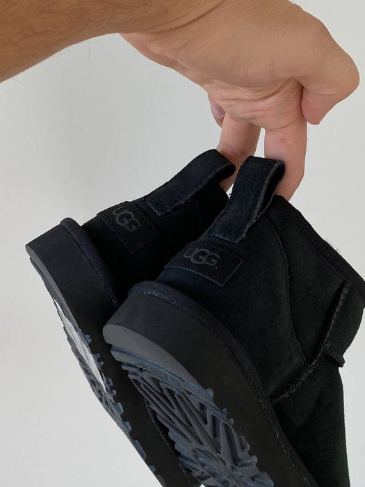 Угги Мужские UGG Ultra Mini Black (Замша)