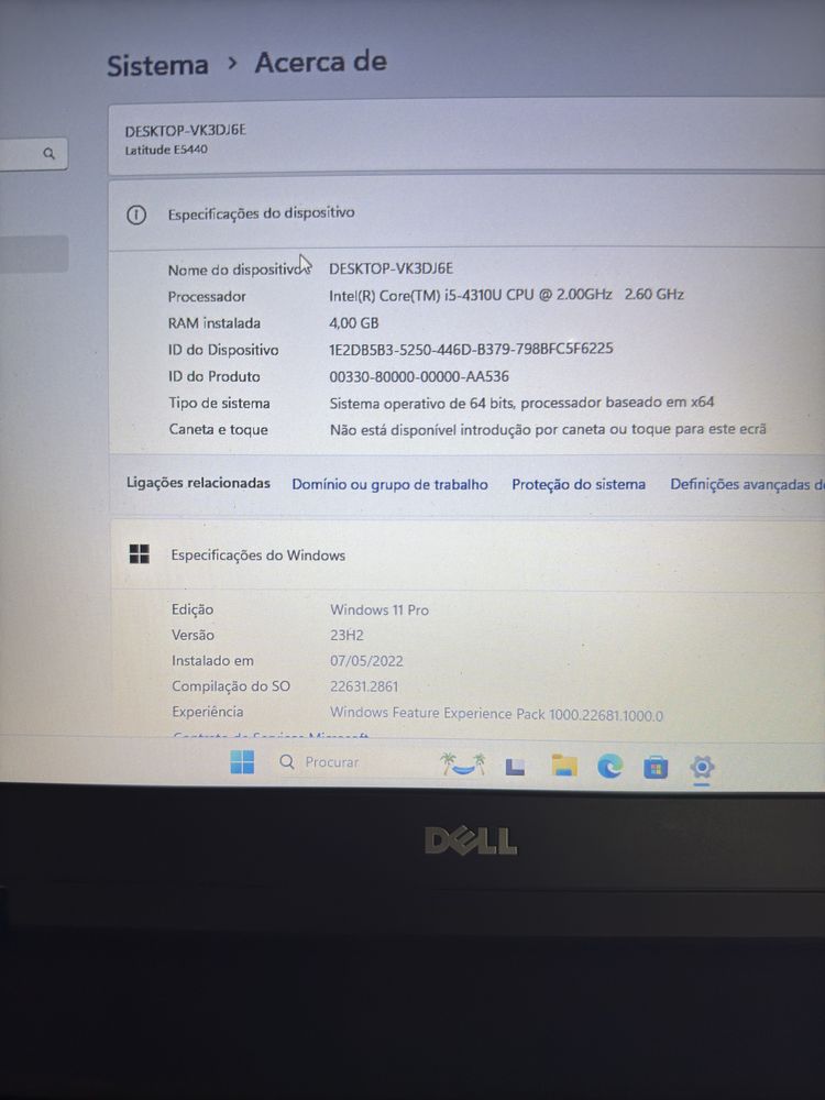 Portatil Dell Latitude E5440