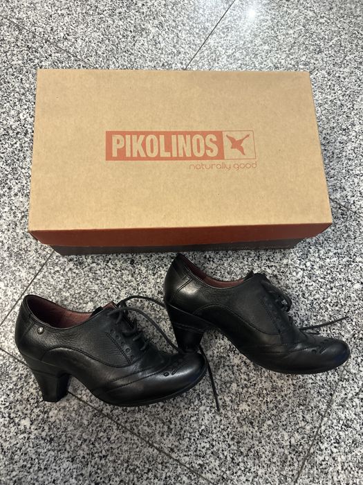 Pikolinos 35 sapatos botins tacão