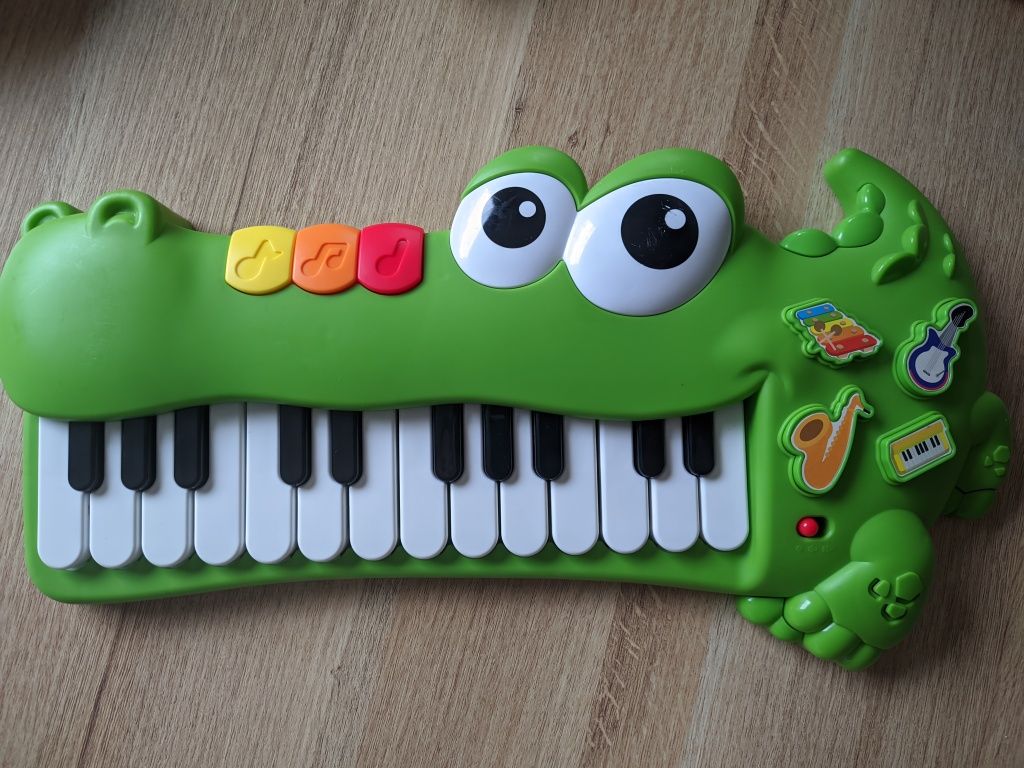 Zabawka pianino krokodyl