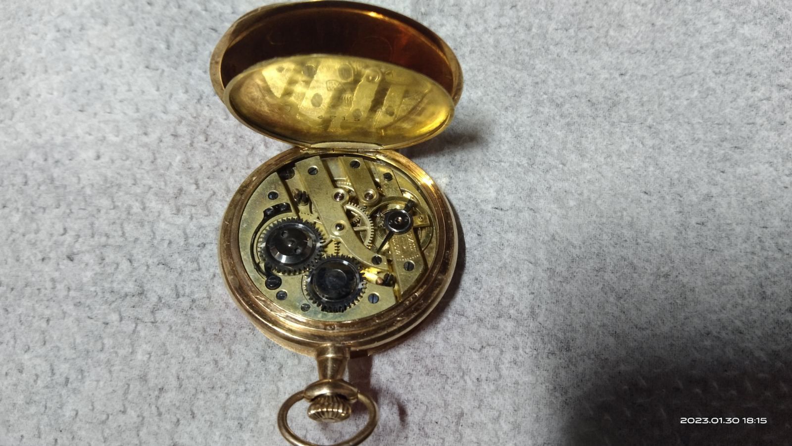 Золотые карманные антикварные часы