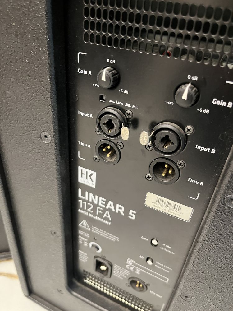 Nagłośnienie  2x HK Linear 5 112 FA + Pokrowce