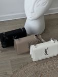 Жіноча сумочка клатч Saint Laurent гладка