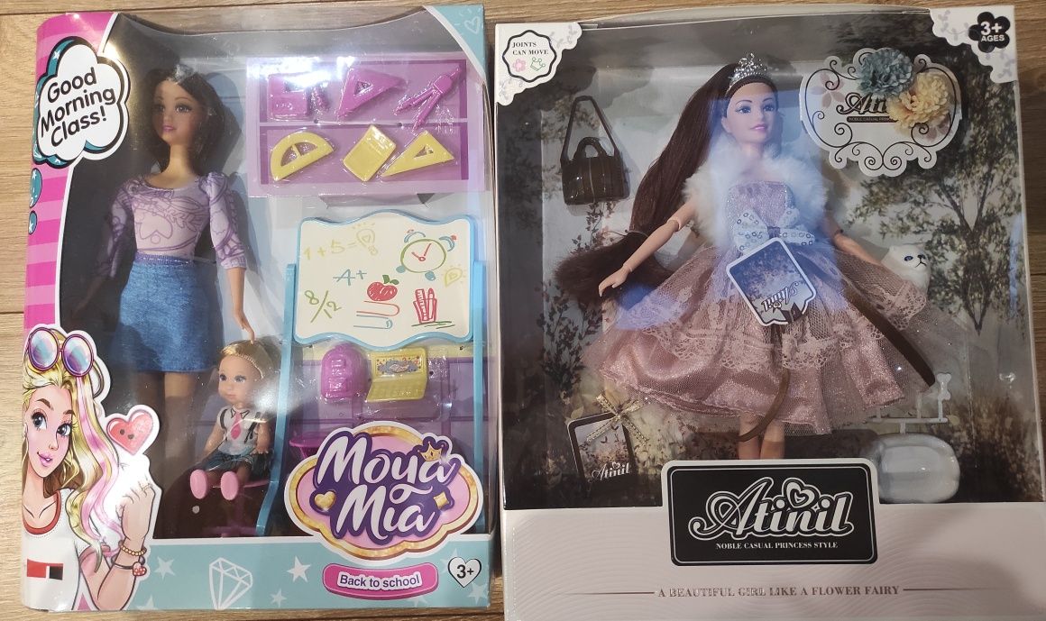 Zestaw Komplet Lalka Barbie 2 sztuki