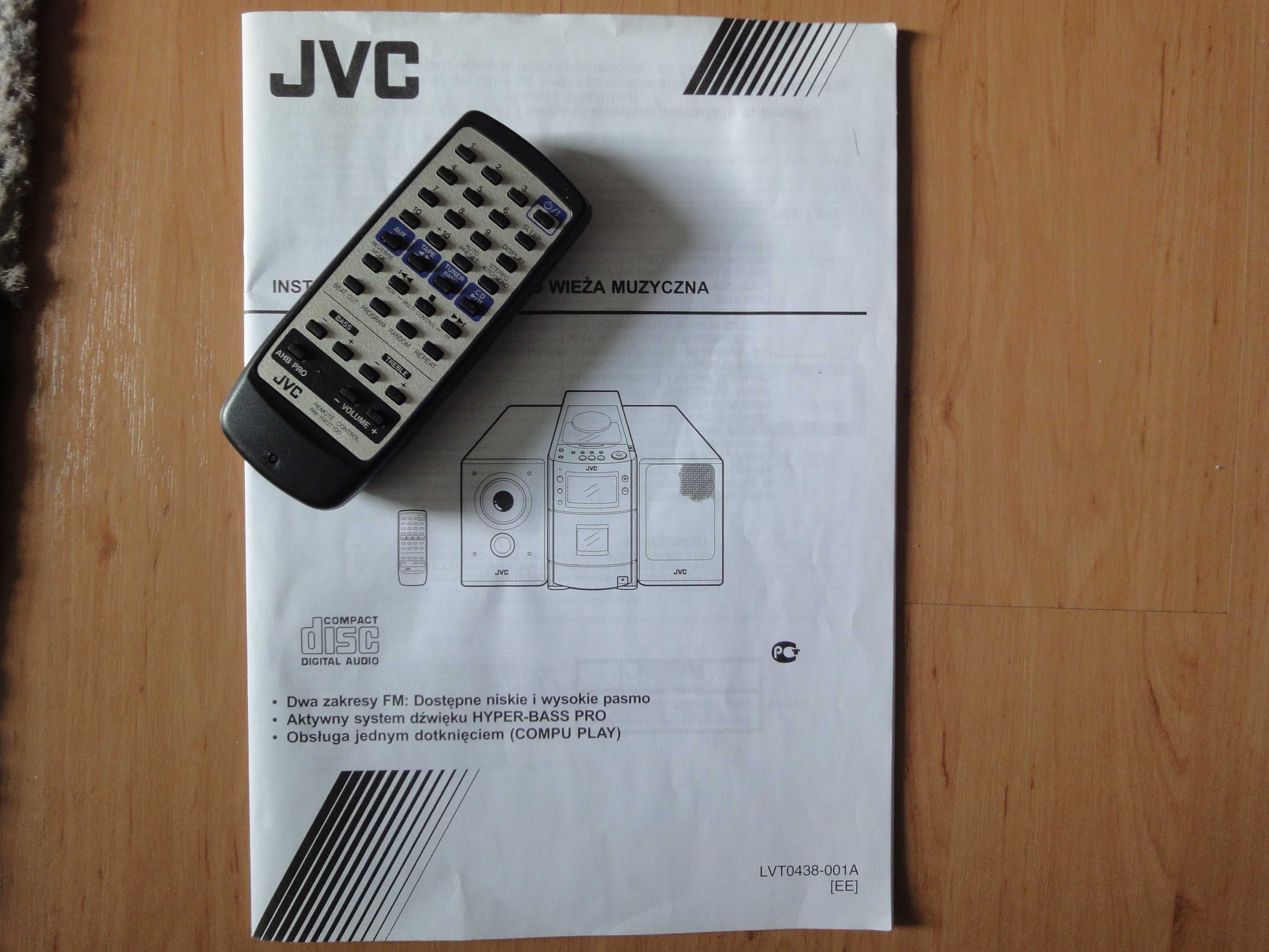 JVC -zgrabny,kompletny