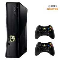 Xbox360 slim 640gb + 2 геймпада