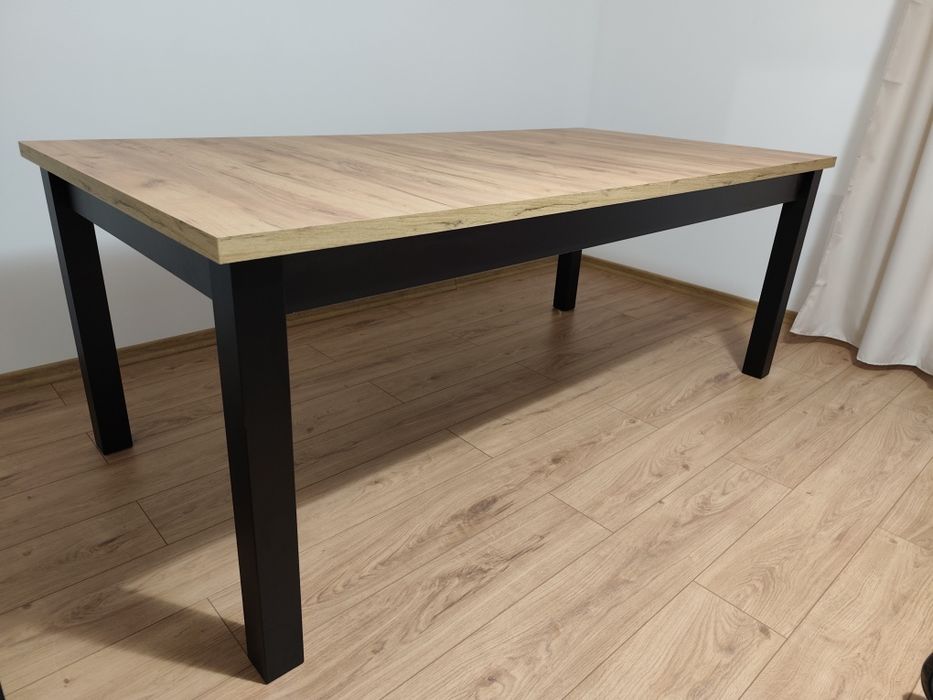Stół rozkładany MODERNO solidny klasyczny loft 200x100+ 2x50