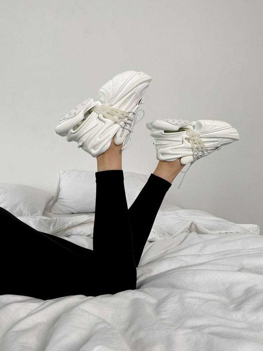 Кросівки Balmain Unicorn Low-Top Premium White/Grey