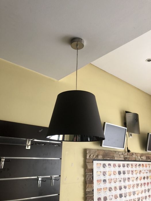 Candeeiro de tecto preto 5 unidades